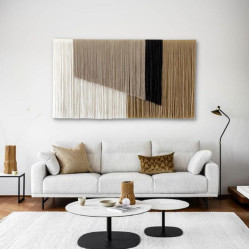 Makrome Modern Duvar Aksesuarı  Lineer Sanat