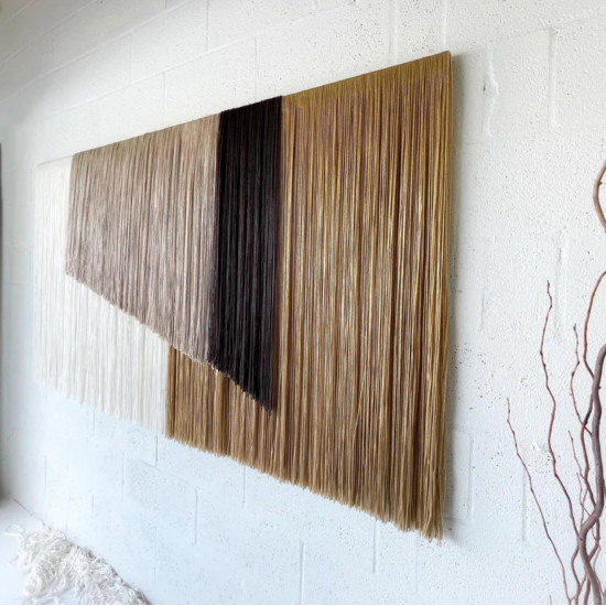 Makrome Modern Duvar Aksesuarı  Lineer Sanat