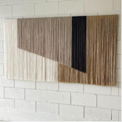 Makrome Modern Duvar Aksesuarı  Lineer Sanat