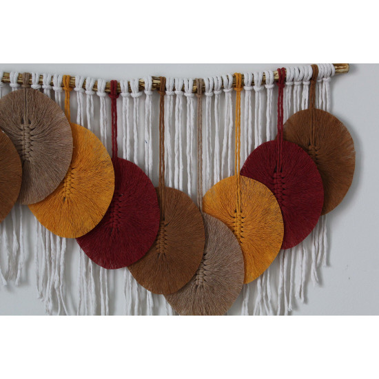 Makrome Duvar Süsü, Tasarım Makrome Mavi Duvar Dekoru